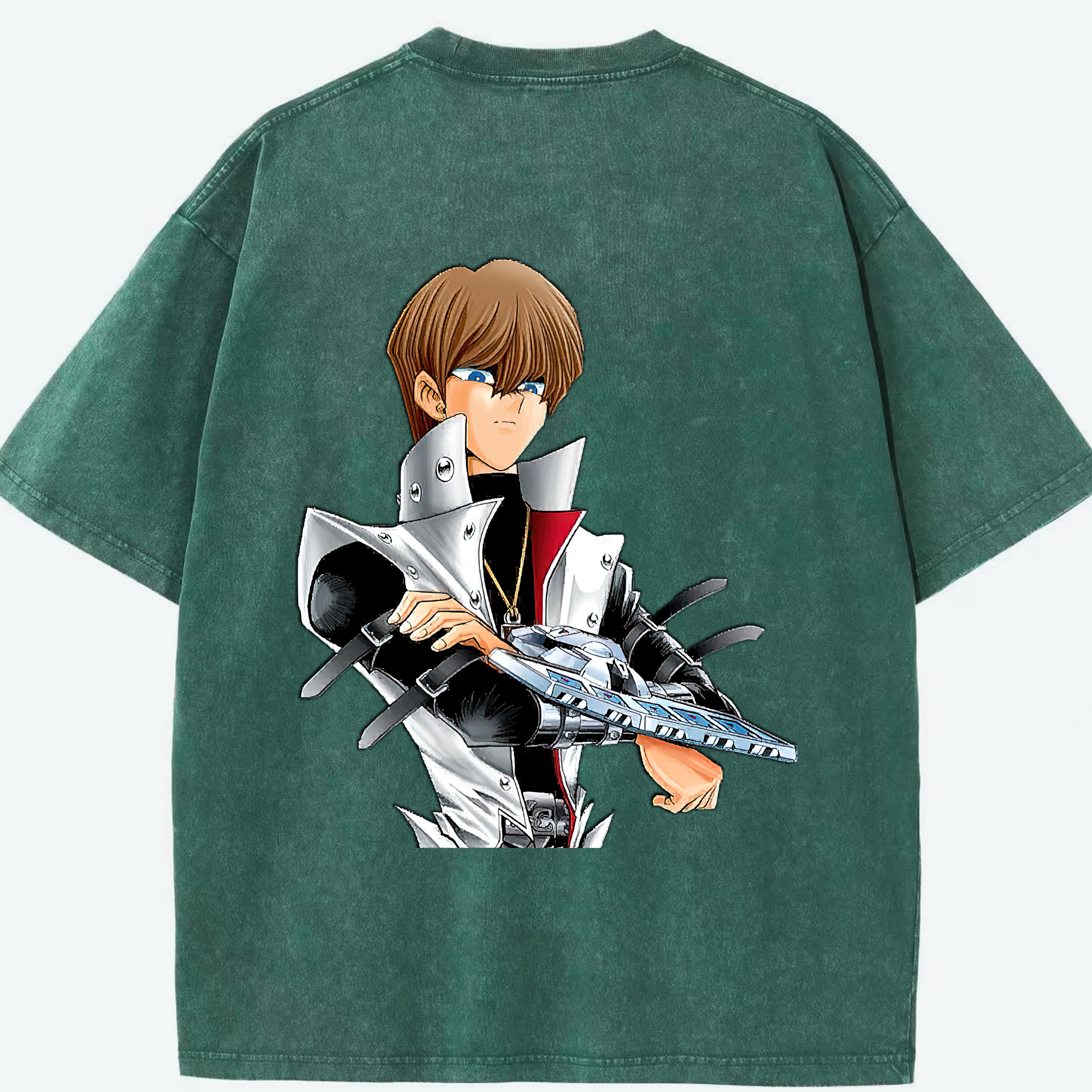 （画像用） 遊☆戯☆王 Yu-Gi-Oh! 綿100% ヴィンテージ風 半袖Tシャツ（背面プリント）